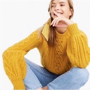 J. Crew X Demylee Balloon Sleeve Sweater Size S